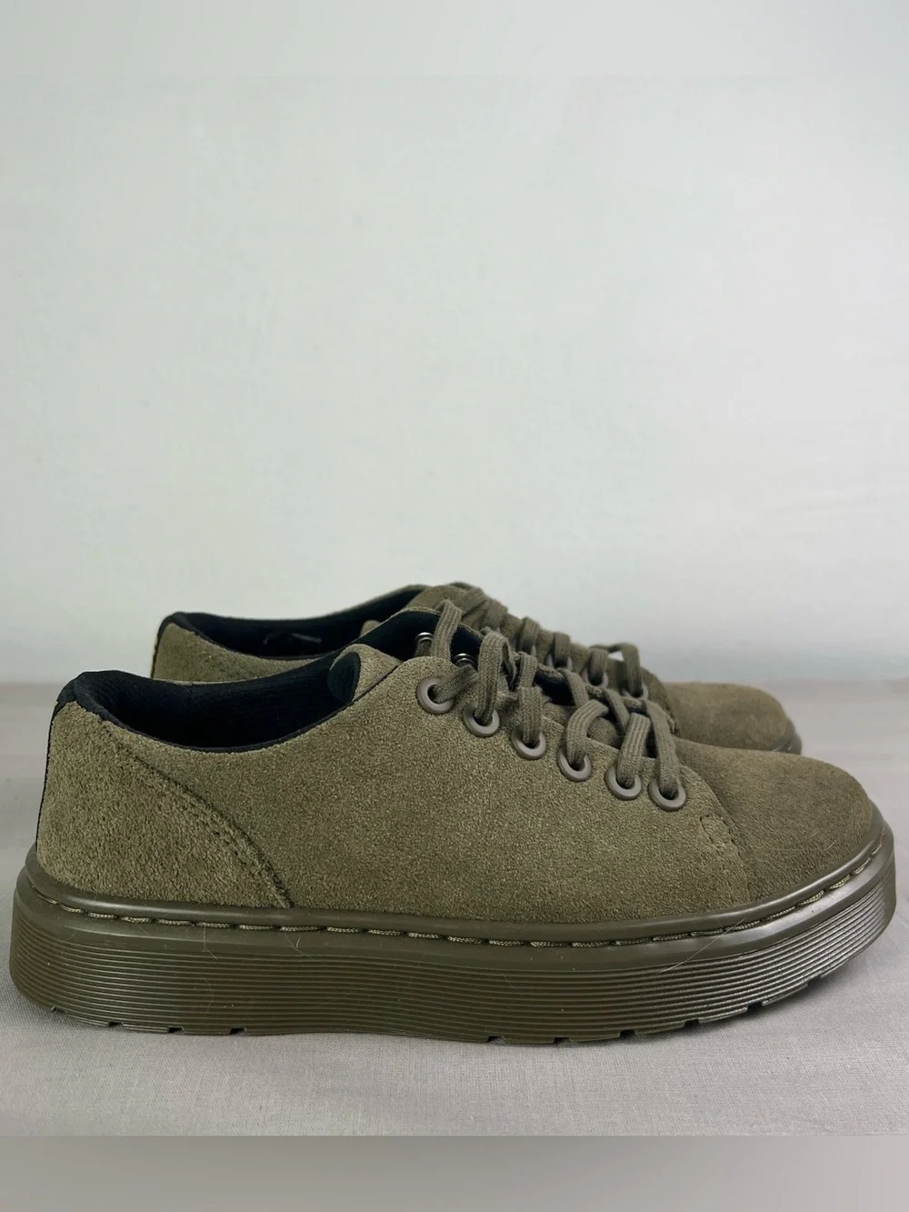 Dr. Martens Dante Leather Olive Green Shoes Men’s 4 New